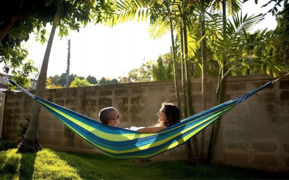 Hamak Duży Mocny 1 Osobowy 200x80 cm Udźwig 200 kg