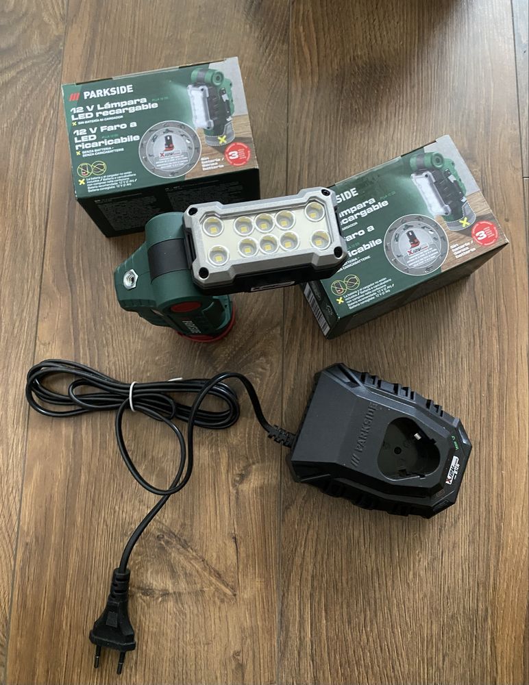 Акумуляторрий Ліхтар Parkside PLLA 12 d3 / PTSA 12 Al