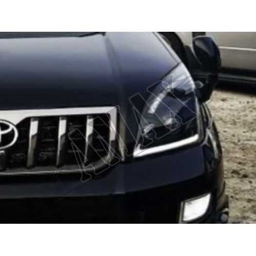 Передние фары линзовые  Toyota Land Cruiser Prado 120 (2003-2008)