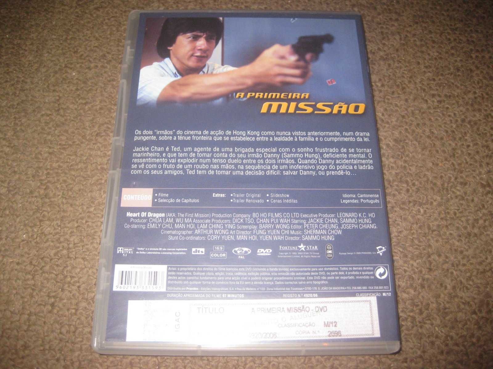 DVD "A Primeira Missão" com Jackie Chan/Raro!