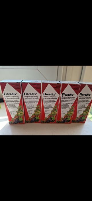Floradix żelazo i witaminy 5x10ml