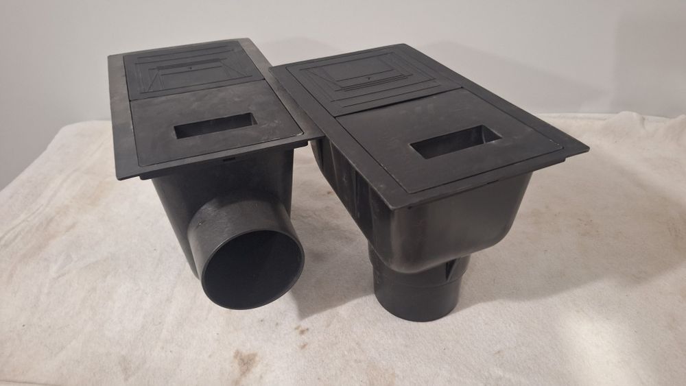 Osadnik rynnowy pionowy poziomy do rur kwadratowych czyszczak rynny