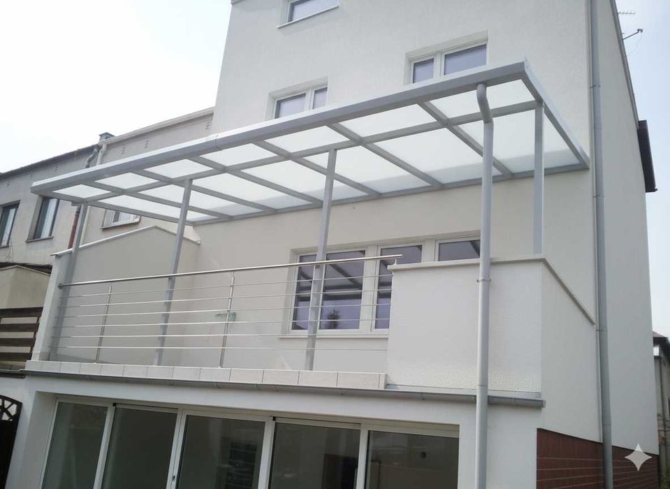 Zadaszenia tarasu. Pergola ogrodowa. Poliwęglan. Zadaszenie 5 x 3 m