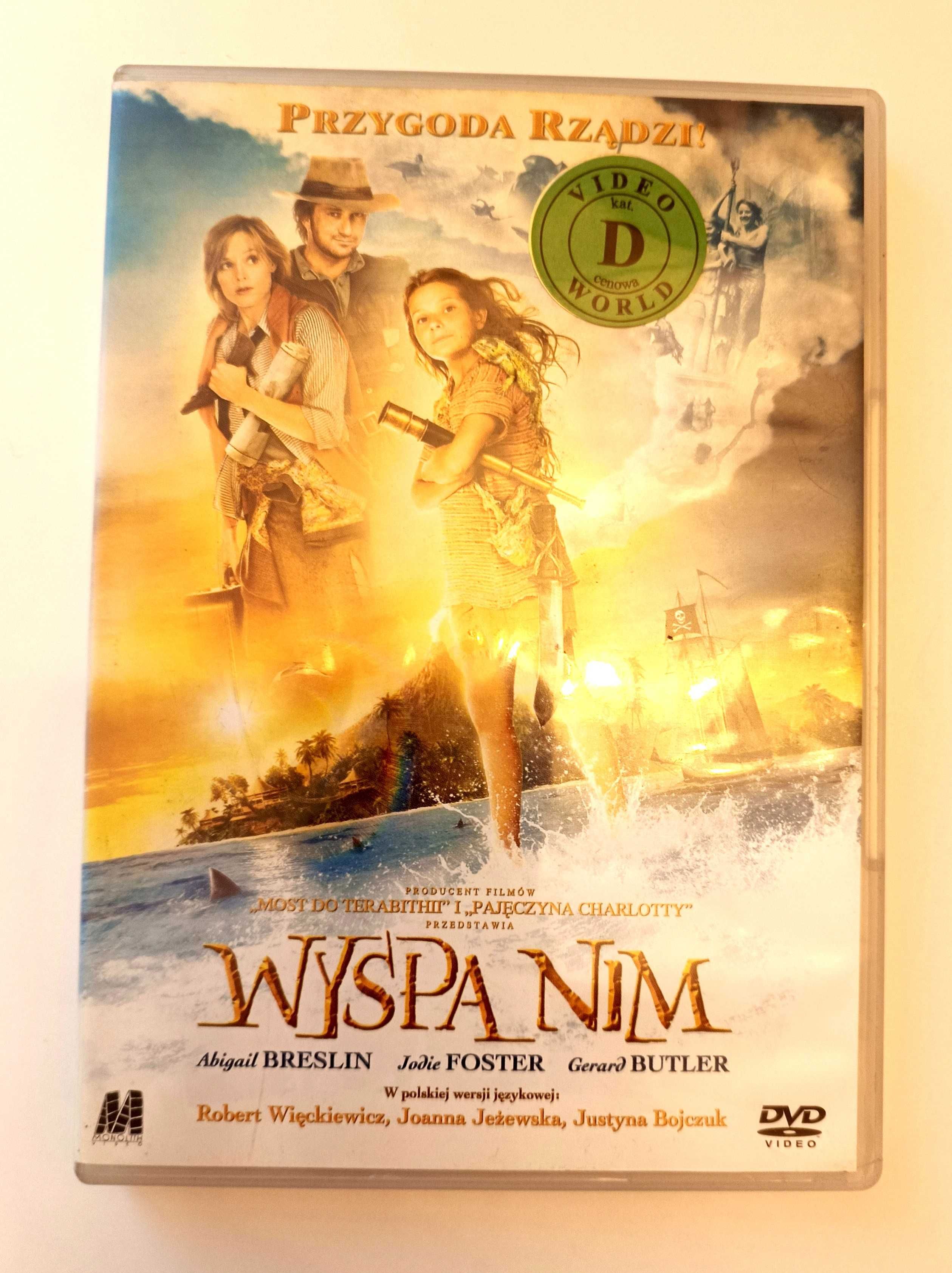 DVD Wyspa Nim familijny dla dzieci.