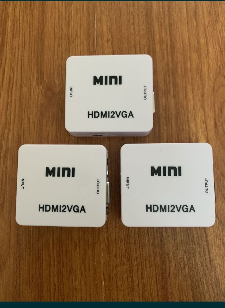 Конвертер Mini HDMI to VGA нові