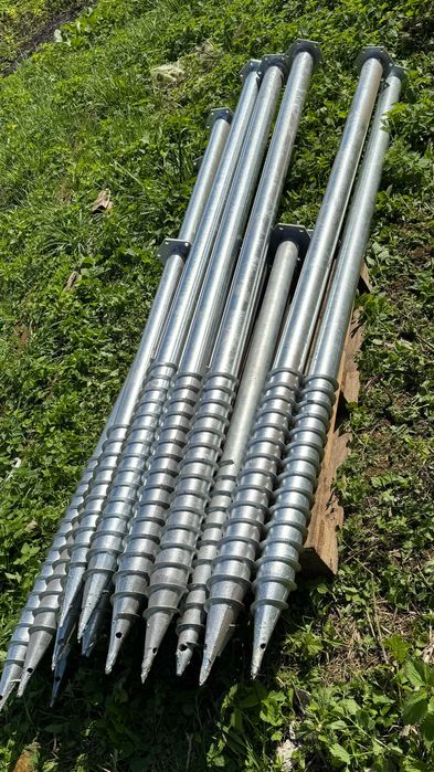 Геошурупи винтовой фундамент гвинтові сваї купити сваи для фундамента