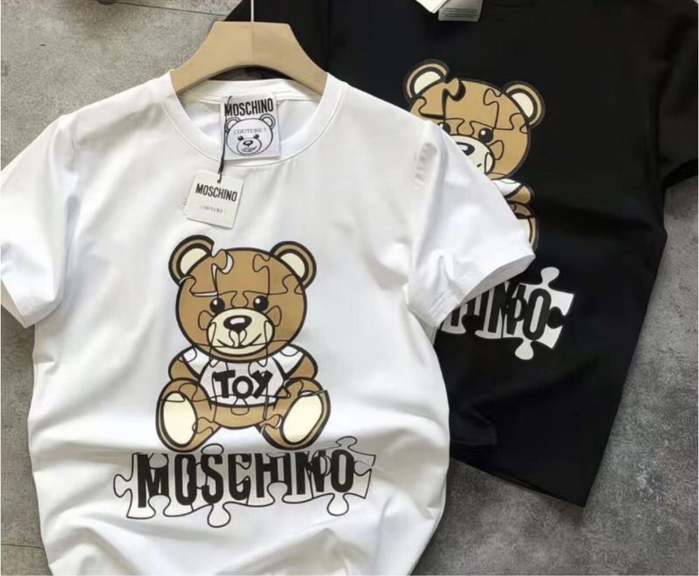 Moschino Футболка люкс якість 100% котон teddy bear / на подарунок
