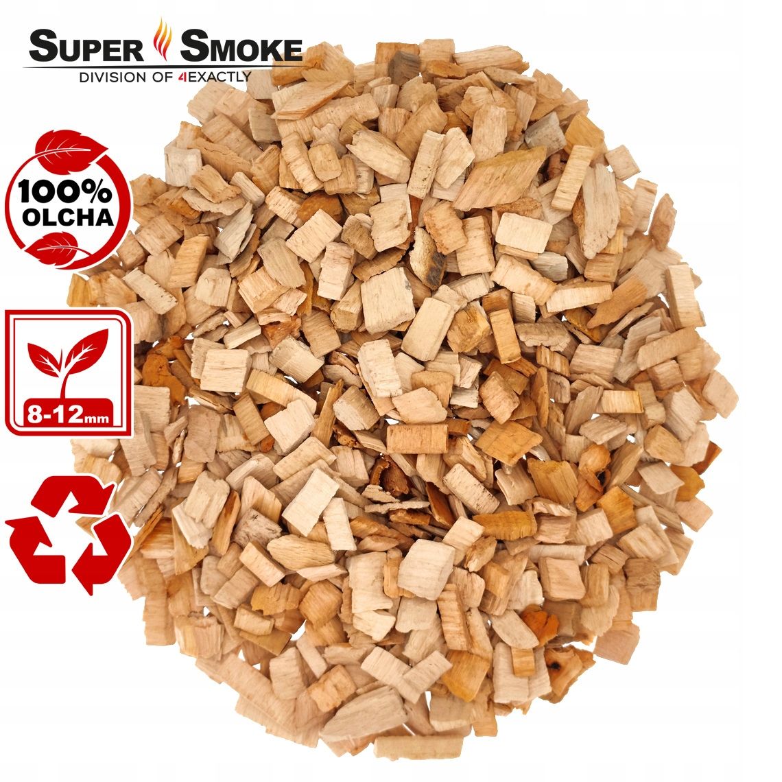 Zrębki Wędzarnicze Super Smoke OLCHA KL-13 (12-18mm) Extra Large 70L