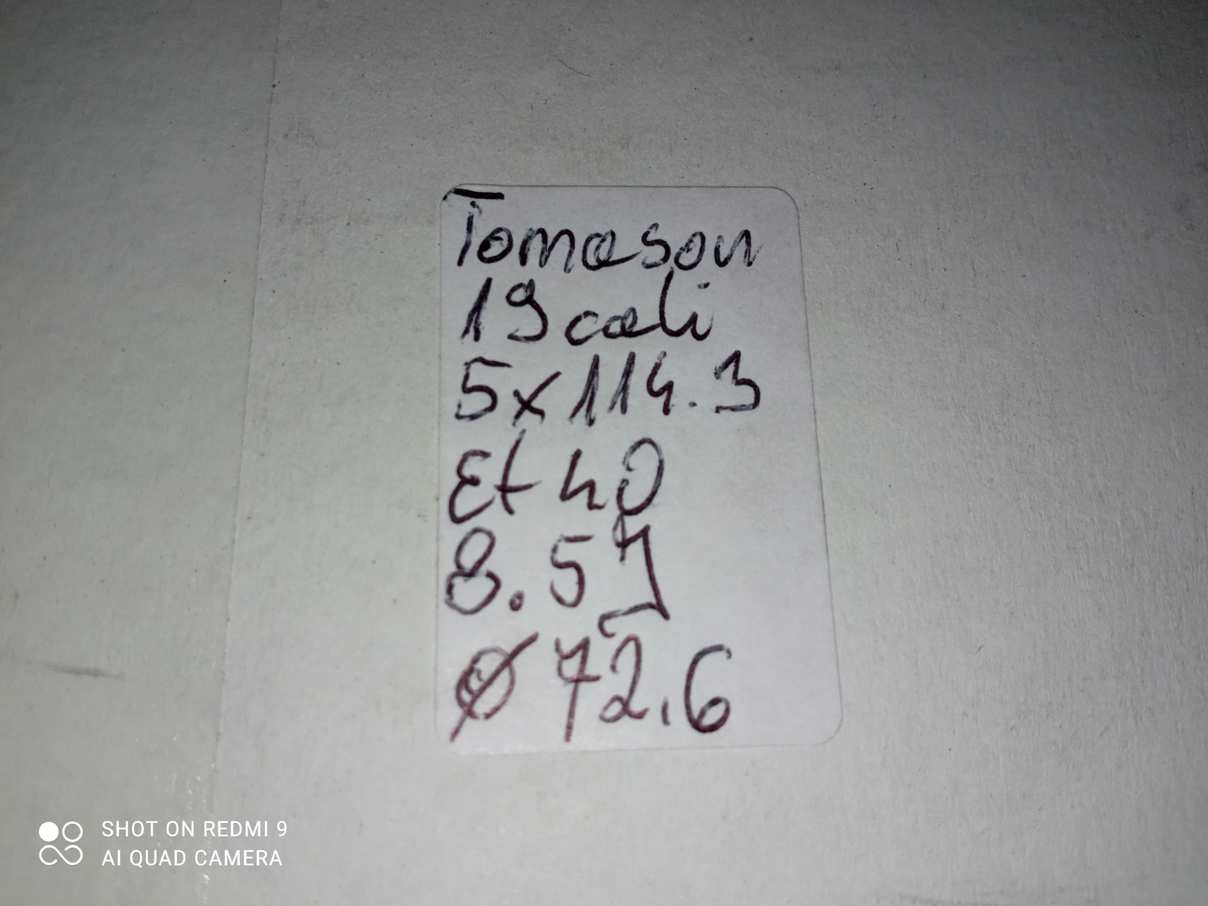 Felgi Tomason TN19 19cal 5x114,3 et40 Toyota Honda Renault Hyundai Kia