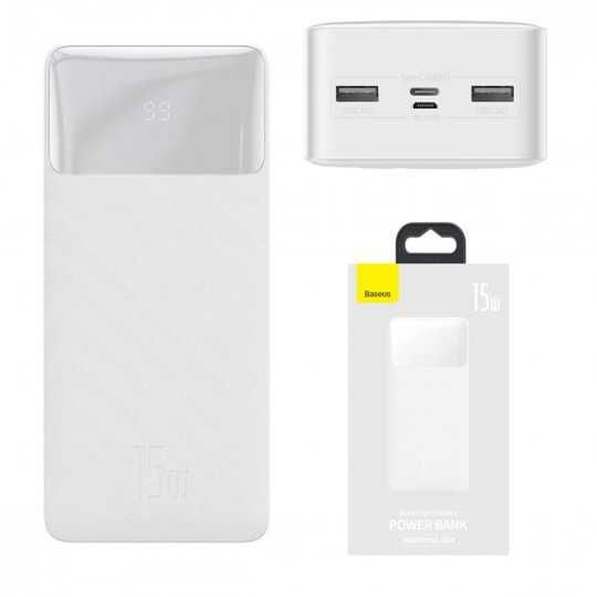 Повербанк Power Bank Baseus 20000mAh 15W White (PPBD20)