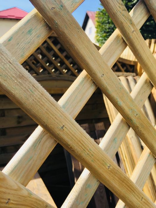 Pergola Płot Fala Podwójna 180x180x4.4 cm LUX06 Płoty Najlepsza Jakość