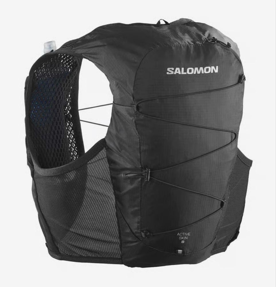 Colete de hidratação Salomon  active skin 8 set  preto.