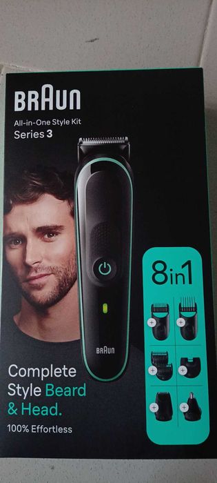 Máquina barbear e cortar cabelo Braun nova