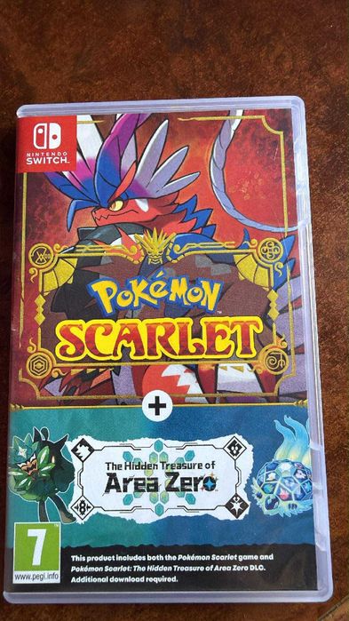 Pokemon Scarlet + The Hidden Treasure of Area Zero DLC Pudełko