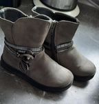 2x Buty kozaki trzewiki kozaczki jesienne r.25 dla bliźniaczek