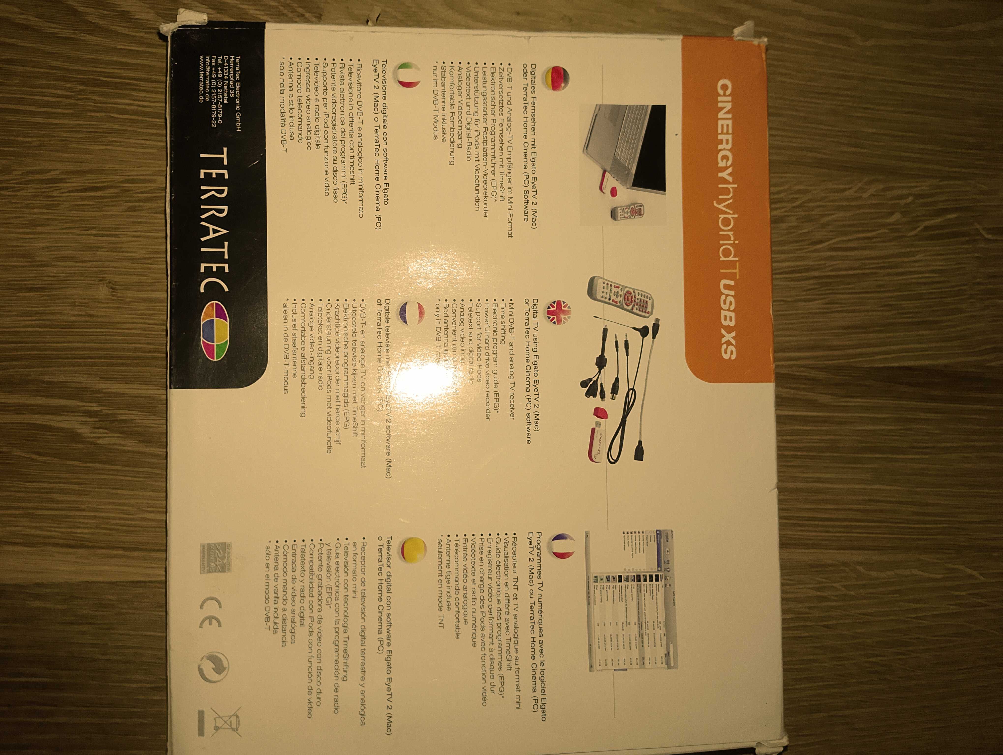 Tuner i rejestrator  Cinergy DVB-T/analogowy, USB, pilot sterowania