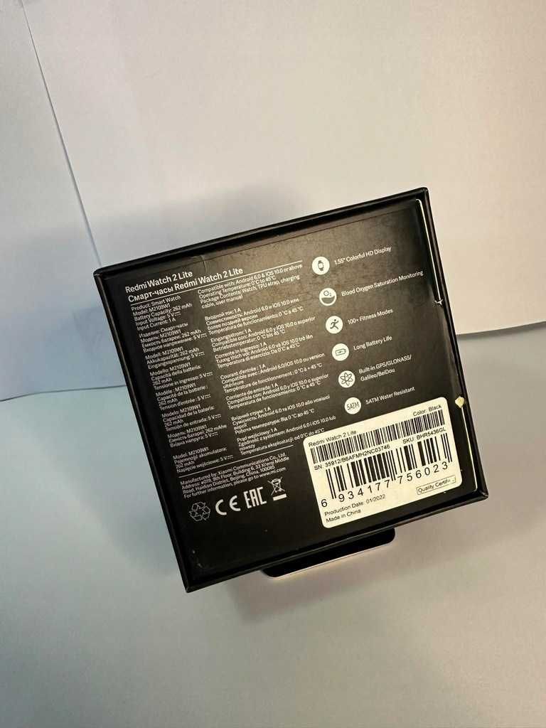 zegarek  Xiaomi Redmi Watch 2 Lite czarny (821/23) TYL
