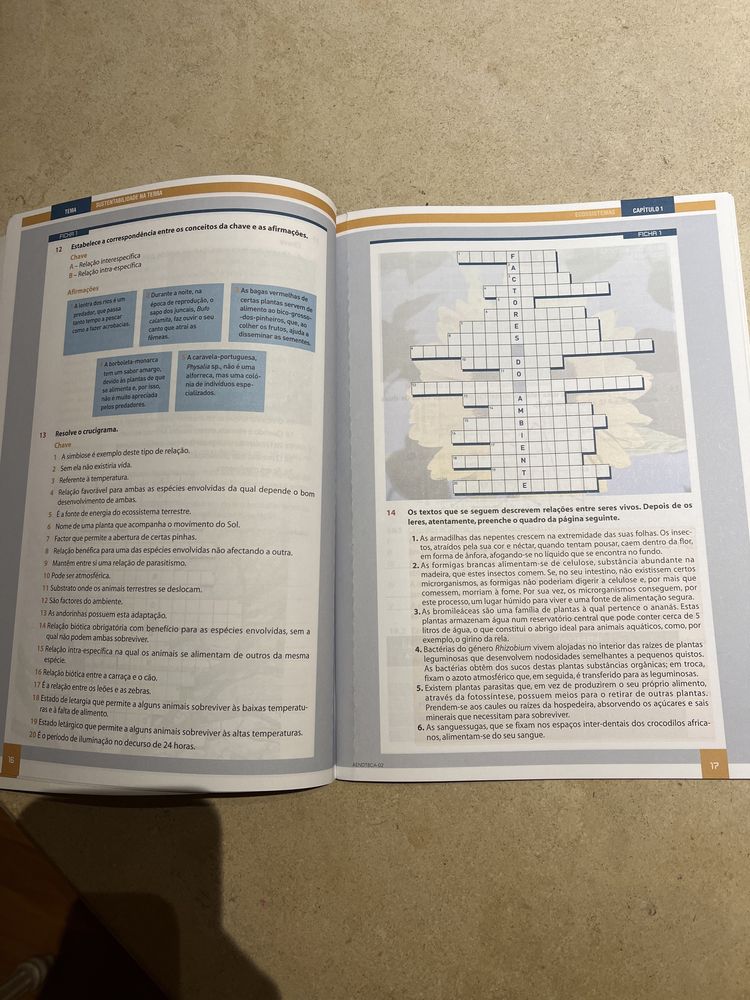 Caderno de atividades de ciências