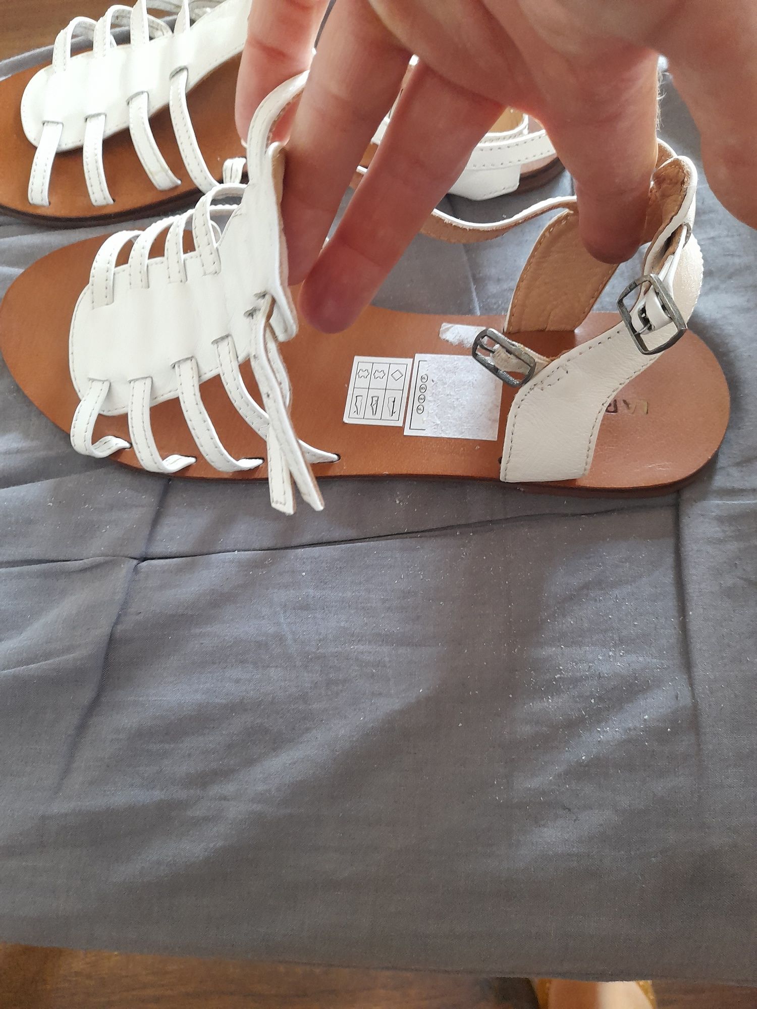 Sandały damskie białe 39 La Redoute