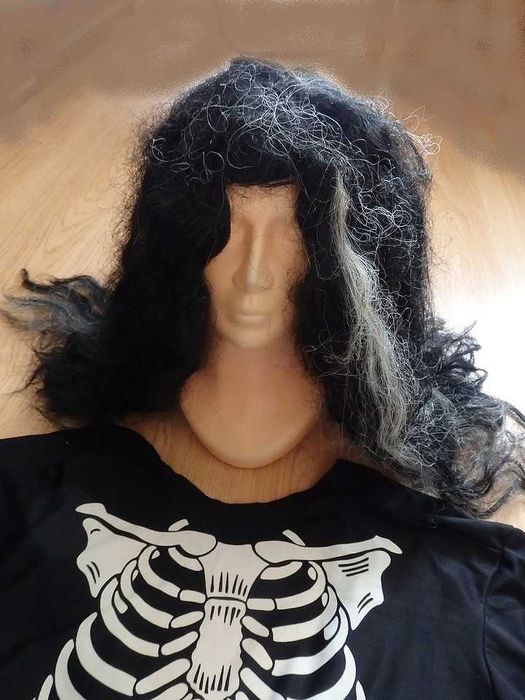 Duży Kostium Kościotrup + Peruka. Made in USA.