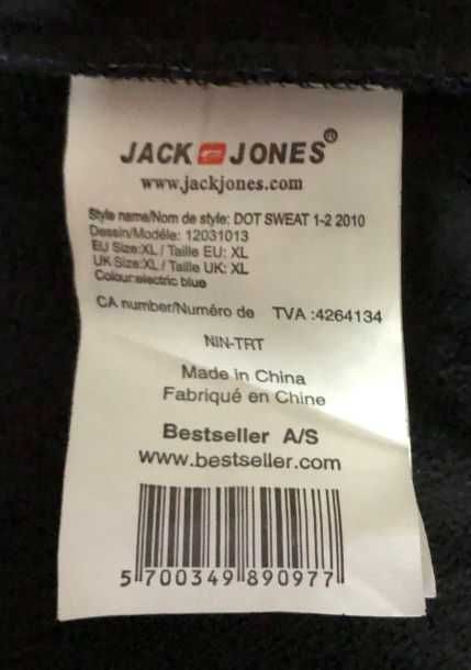 JACK JONES DOT SWEAT XL bluza męska ciepła fajna na wiosnę