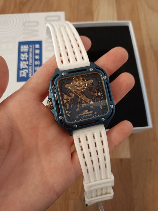 Zegarek męski Mark Fairwhale biały FW-6530-WB