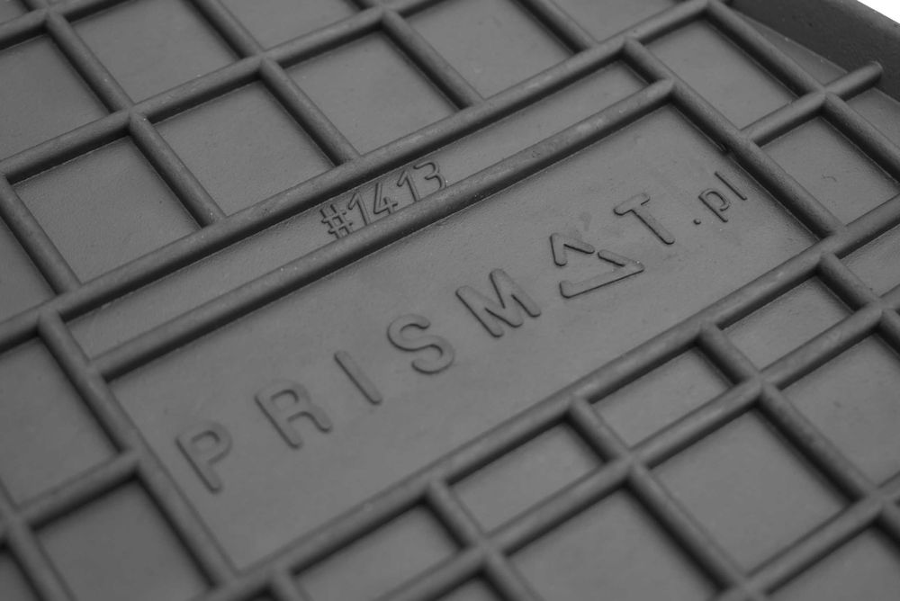 Dywaniki gumowe samochodowe do auta dopasowane czarne Prismat +stopery