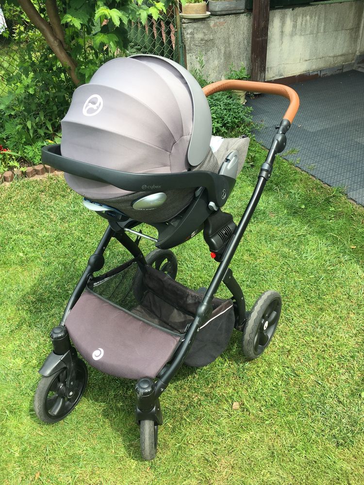KOMPLET! Wózek Tutis 2w1 + nosidełko Cybex z bazą do auta