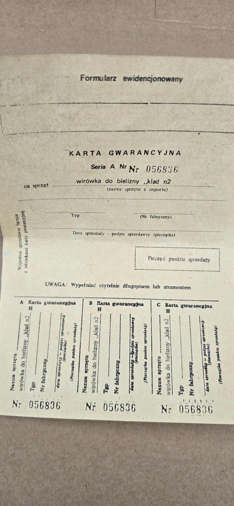 Elektryczna wirówka do bielizny KLAD N2 PRL