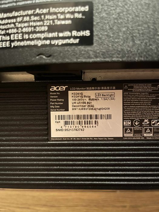 Acer KG241QSBIIP czarny 165Hz 23,6"