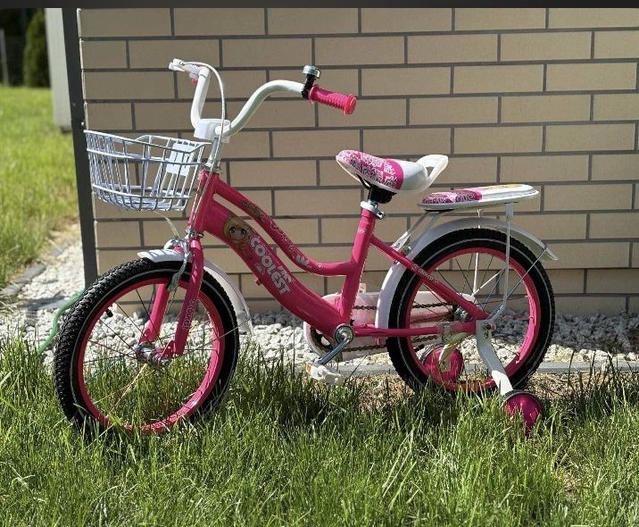 PROMOCJA  389 zł  Rower 16 cali ciemny róż Coolest