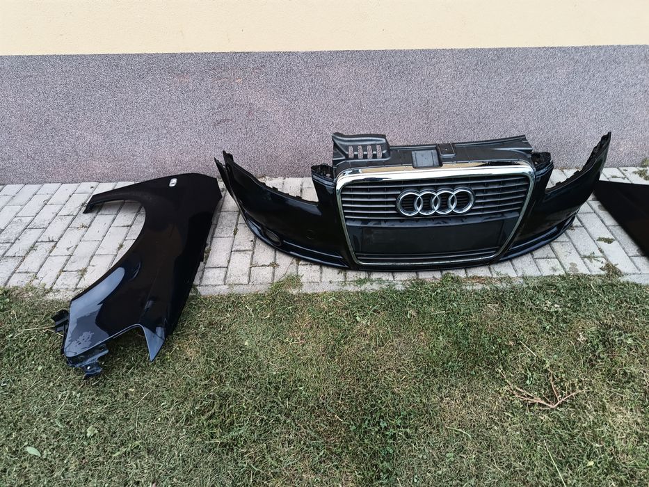 Maska zderzak LZ5J błotnik prawy LZ5A przód Audi A4 B7 części