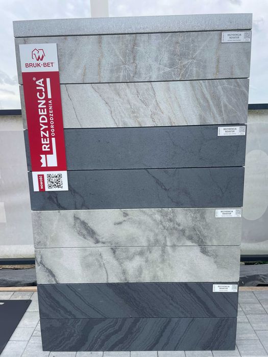 Ogrodzenia murowane z bloczków aluminiowe Bruk Bet