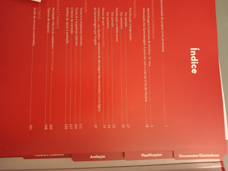 O Fio da História 9 Dossier do Professor NOVO!!