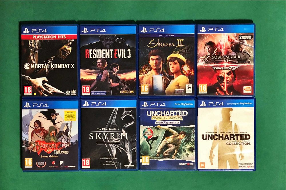 PLAYSTATION 4 PS4 Bloodborne Deus Diablo Minecraft Tekken Uncharted