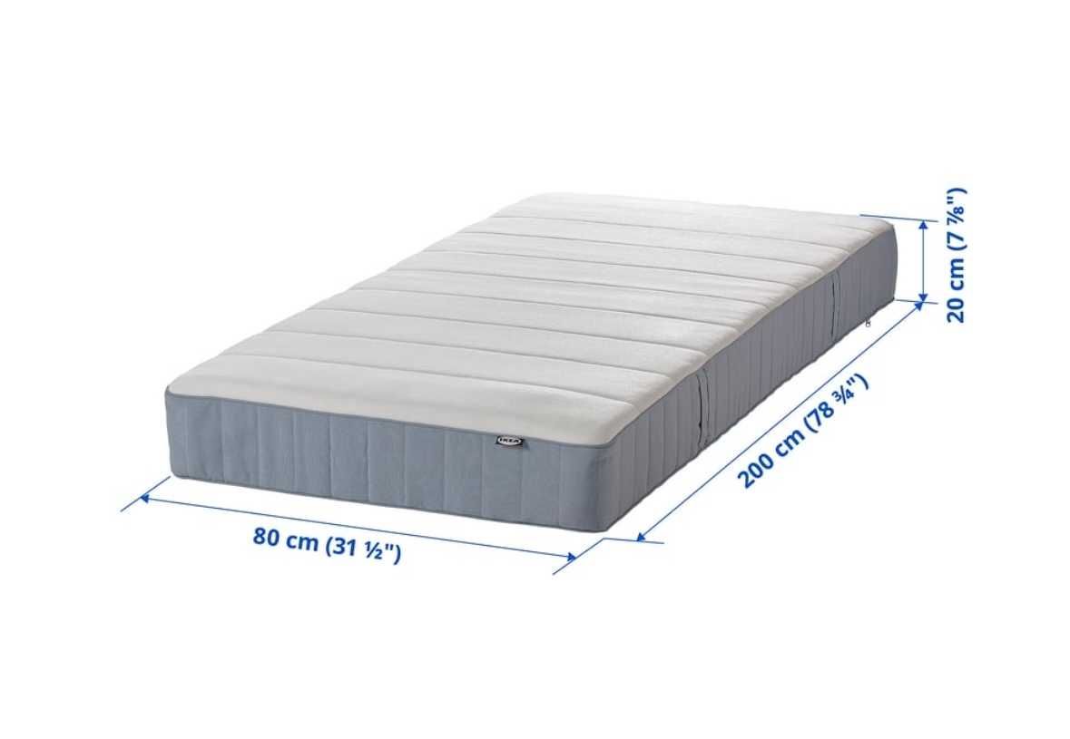 Cama HEMNES c/ colchão 80x200cm
