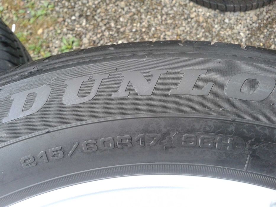 opony r17 dunlop 215 60 allseason 22rok mielec 8mm cena za 4sztuki