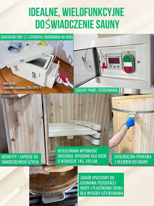 Sauna mobilna domowe spa mini sauna parowa prywatna sauna Ajurwedyjska