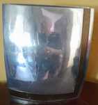 Particular jarra em estanho com altura20cm largura 17