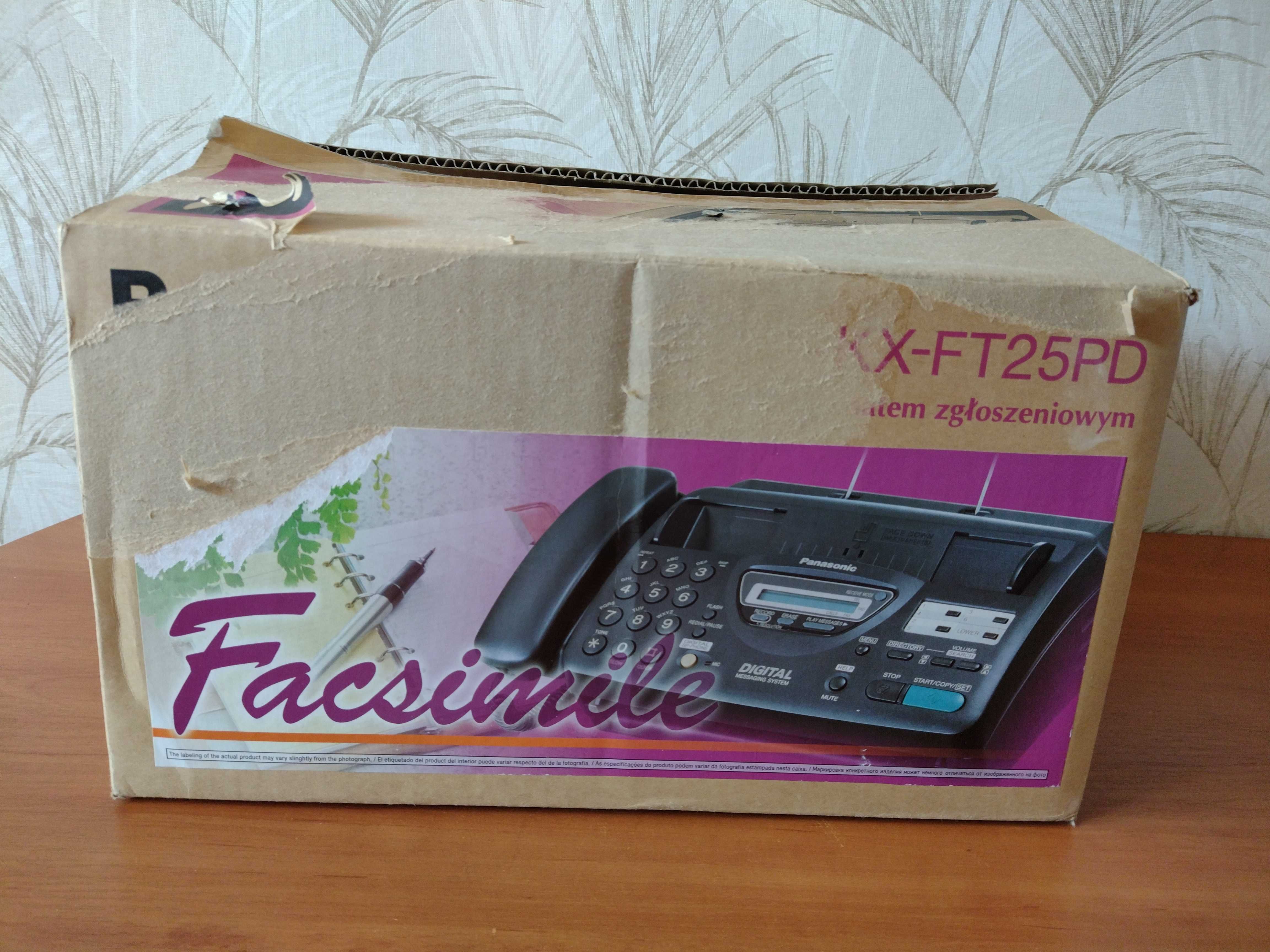 telefaks z aparatem zgłoszeniowym Panasonic KX-FT 25 PD