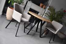 Stół Okrągły Loft Rozkładany 100 cm , 90 cm
