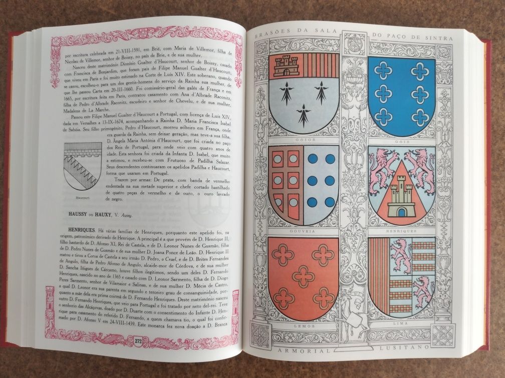 Armorial Lusitano - oferta 72 postais Brasões - livro e postais novos