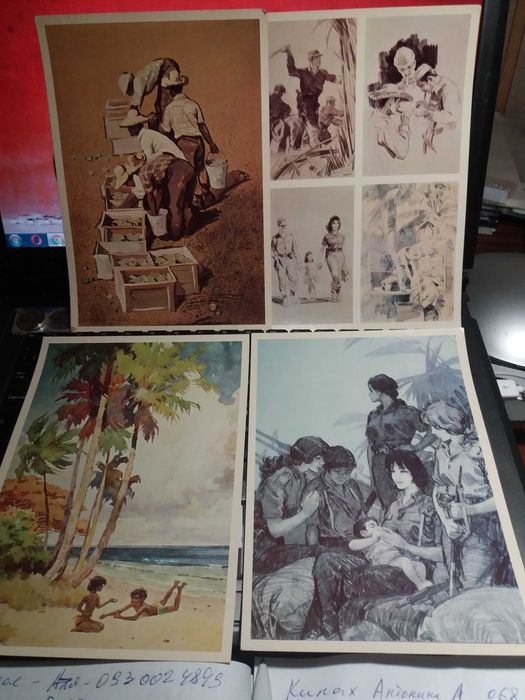 Открытки . наборы  2 вида ...