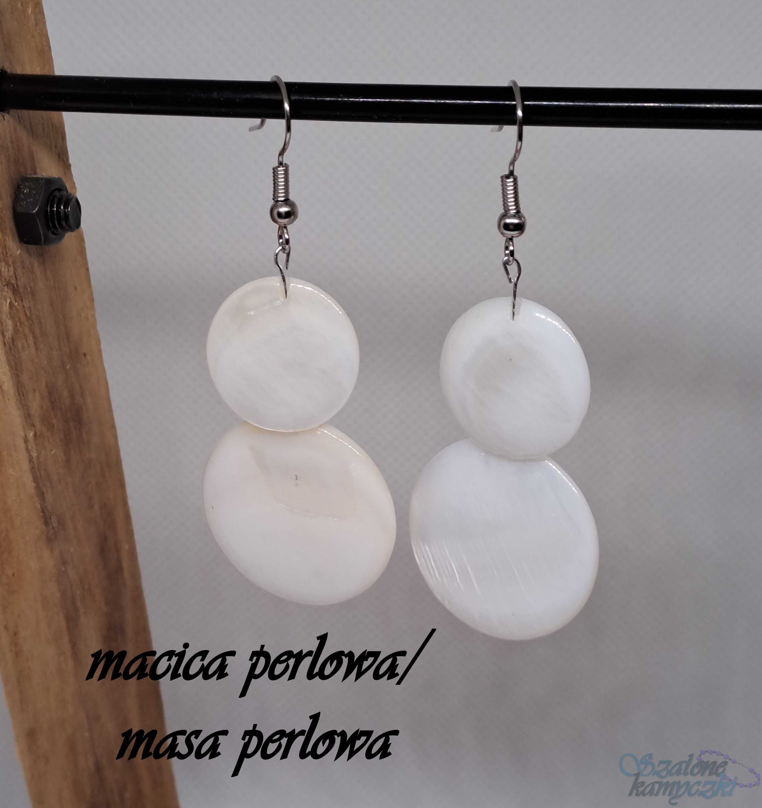 Kolczyki macica perłowa / masa perłowa nr2