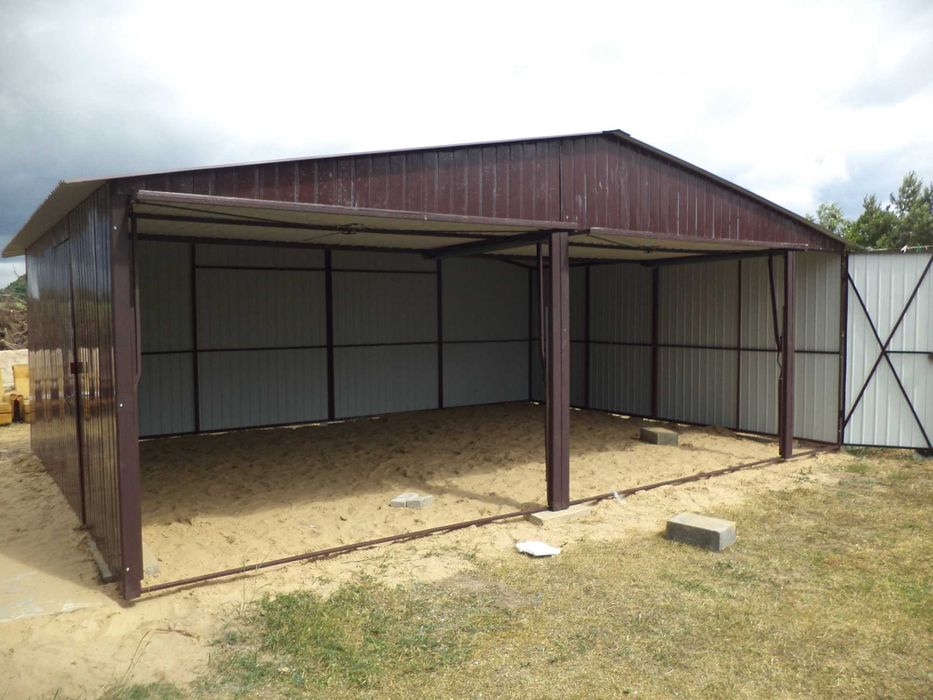 Garaż blaszany Blaszak Schowek na budowę Producent CENA z DOSTAWĄ