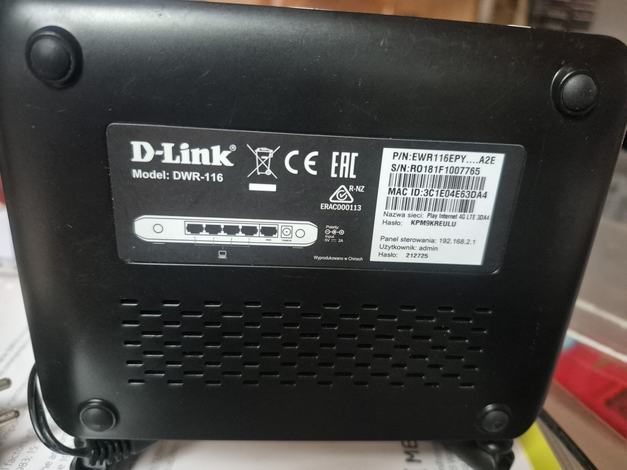 Router WF D-Link DWR 116