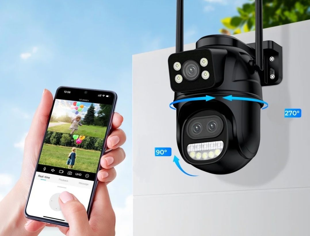 Kamera zewnętrzna obrotowa 360. 8x ZOOM, ALARM, ŚLEDZNIE RUCHU,GŁ