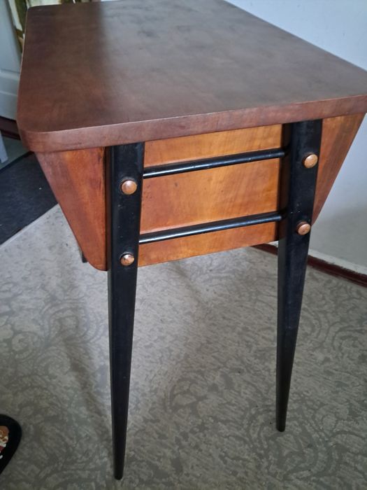 Stolik PRL RTV model 600-203a.lnne rzeczy vintage, loft desing prl