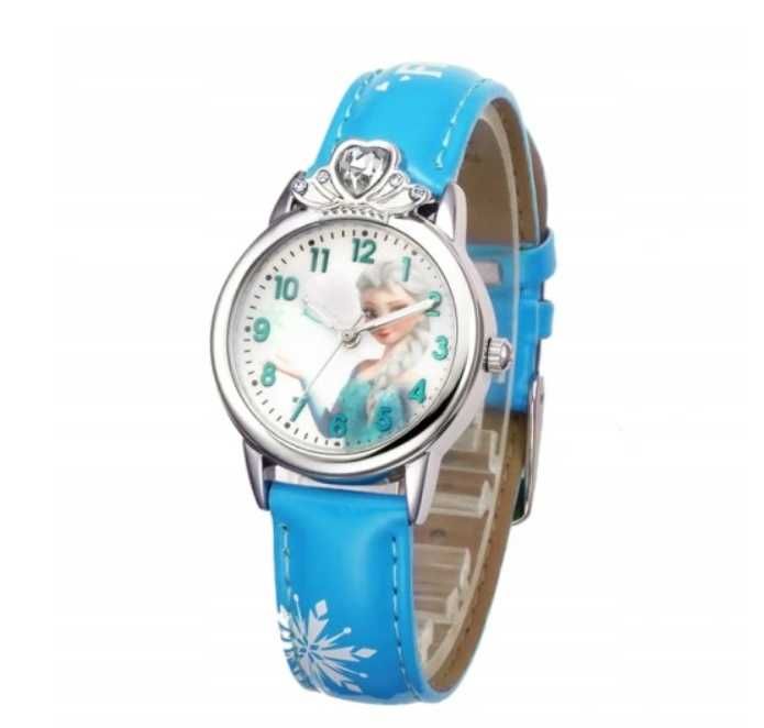zegarek dziecięcy FROZEN ELSA dla dziecka KRAINA LODU cyrkonie