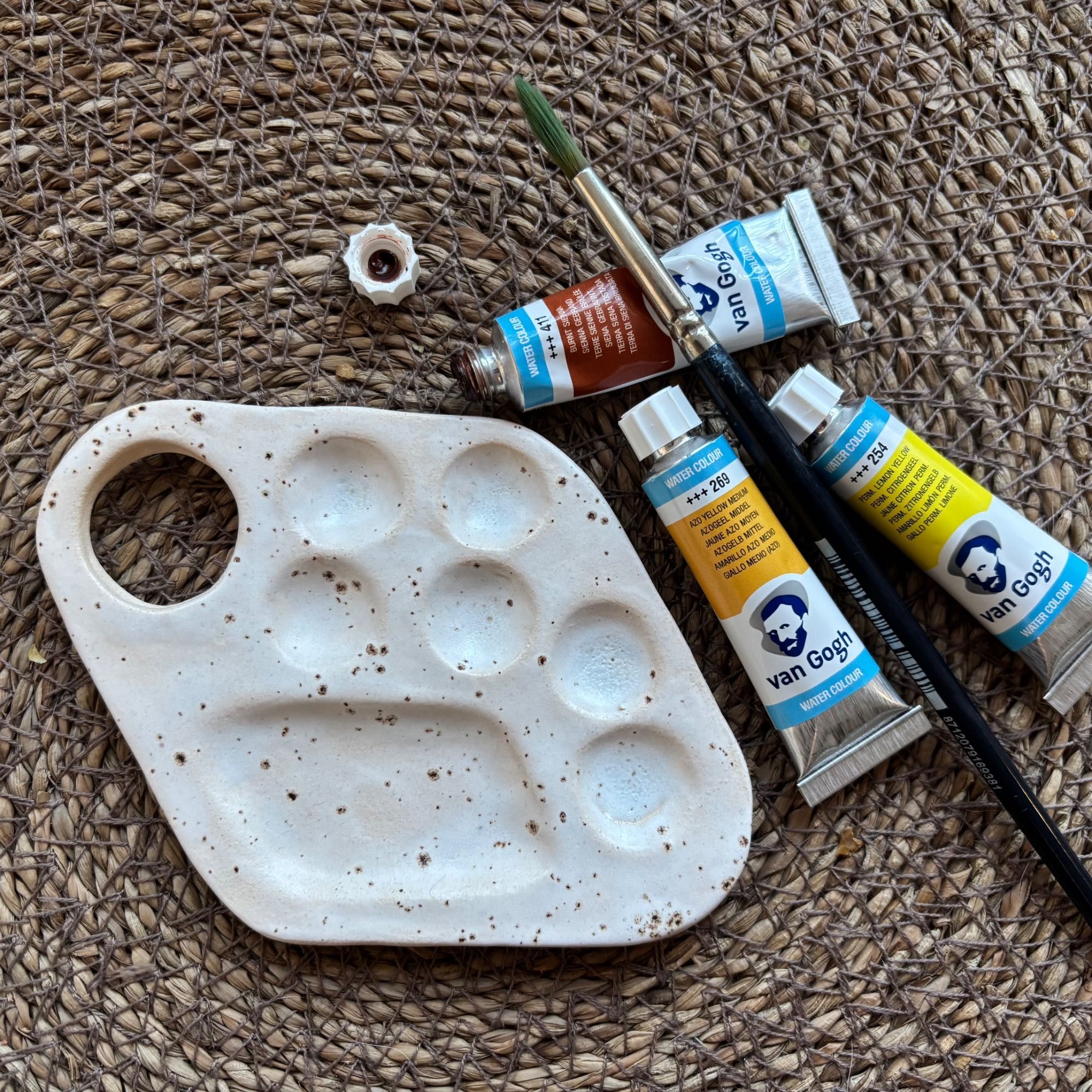 Paletka ceramiczna do farb RĘKODZIEŁO